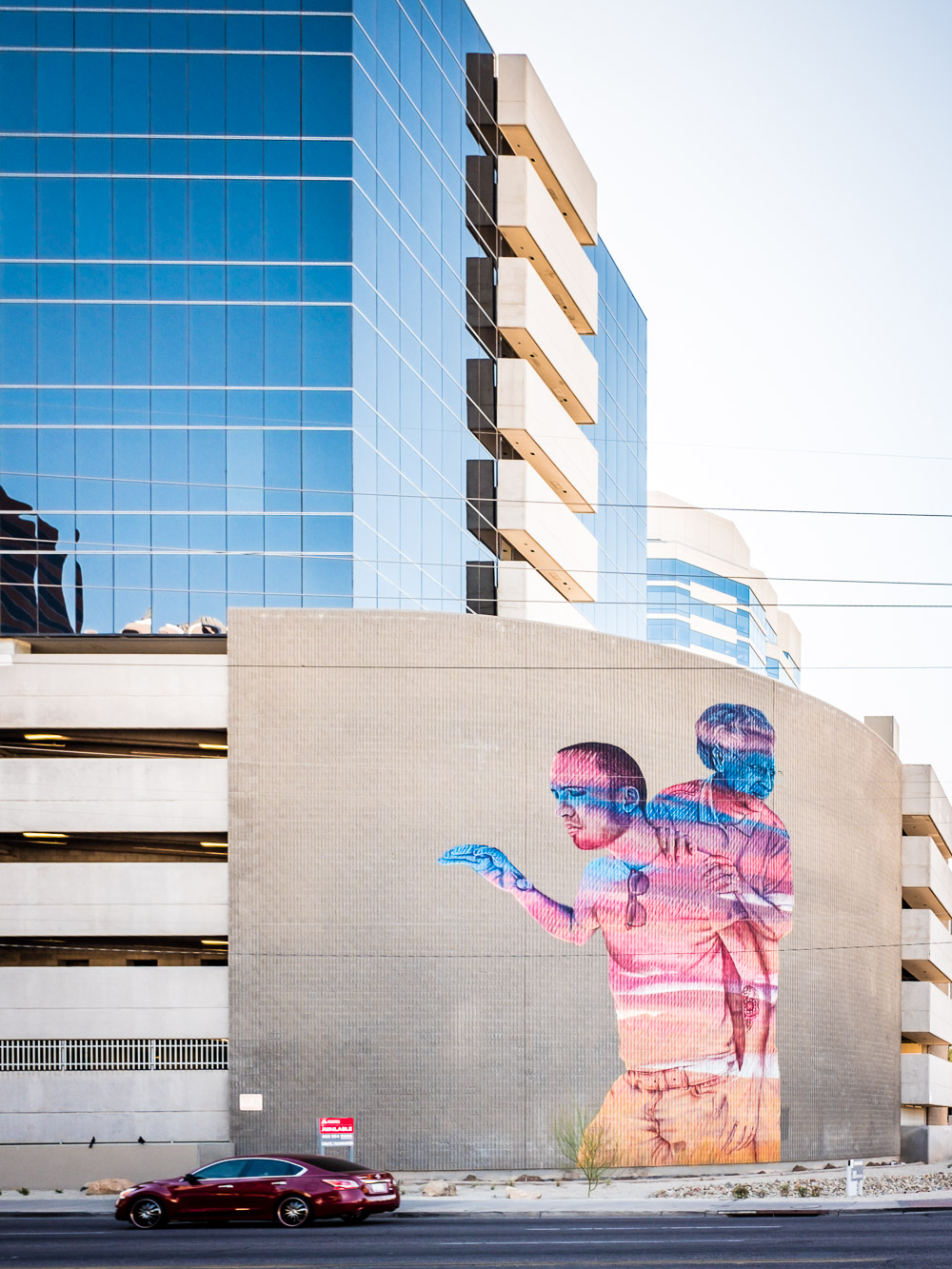 A mural on a building at 1st Avenue and Thomas.