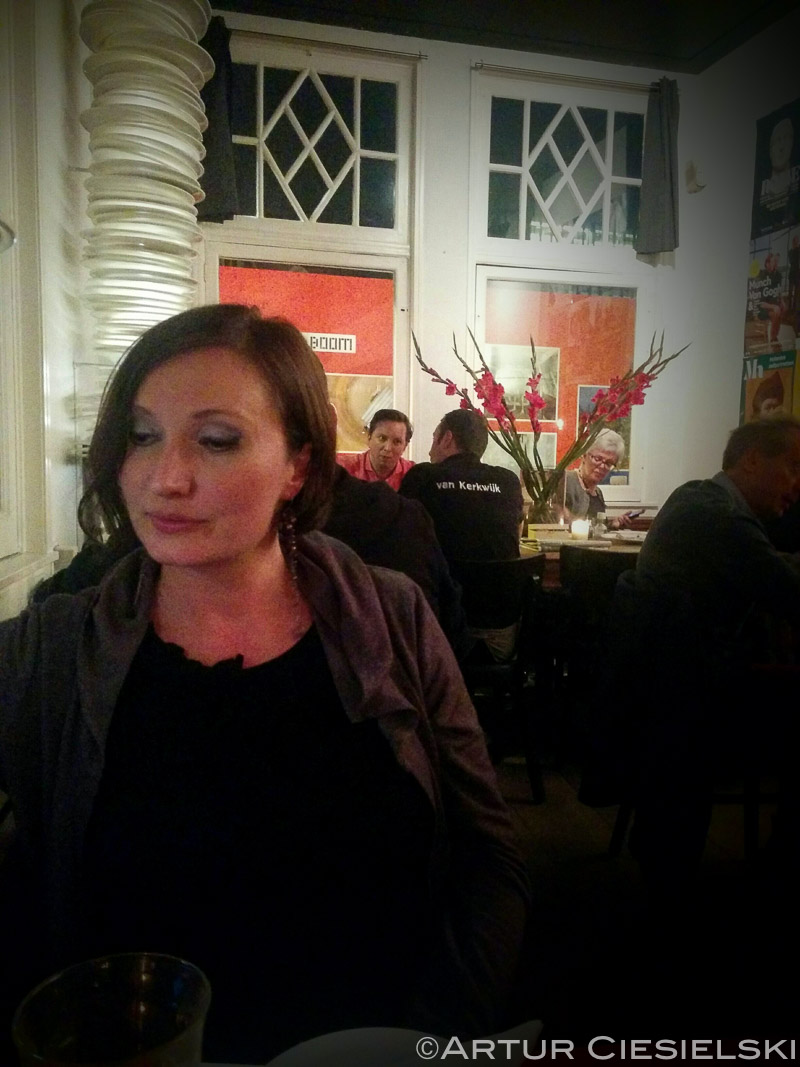 Waiting for food at the restaurant van Kerkwijk