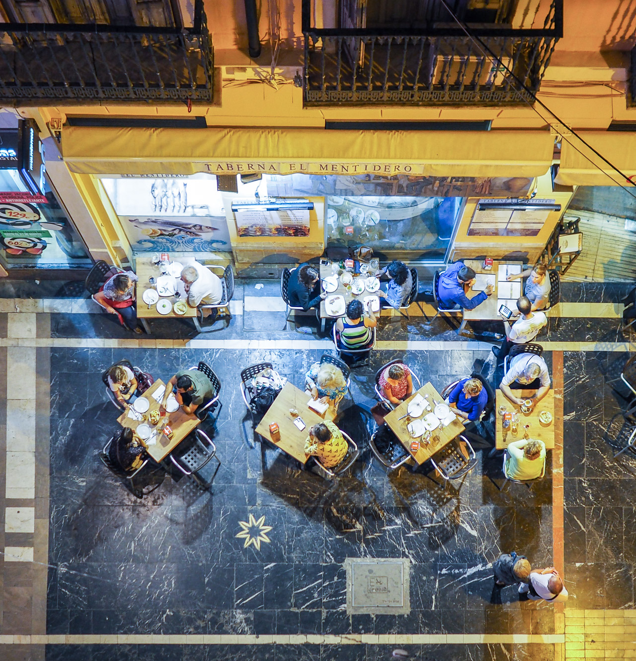 people in restaurant