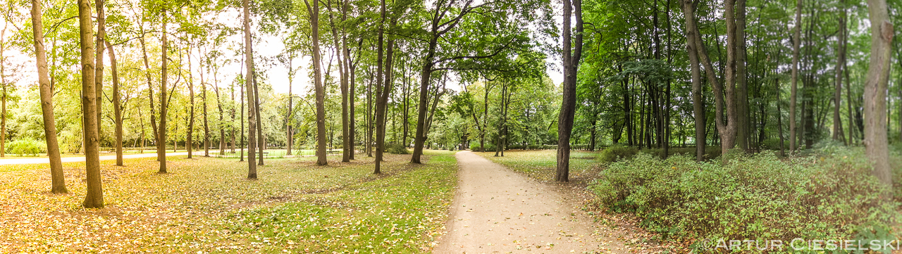 royal baths park in warsaw poland